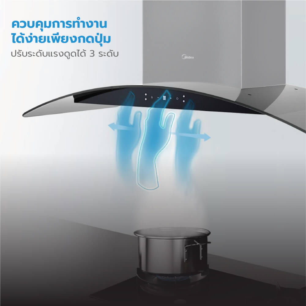 เครื่องดูดควันกระโจม MIDEA รุ่น 90V33 ขนาด 90 ซม._4